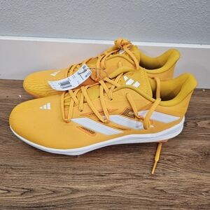 Adidas Afterburner Baseball Metal Cleats Size 12.5 Men Collegiate Gold IG2276